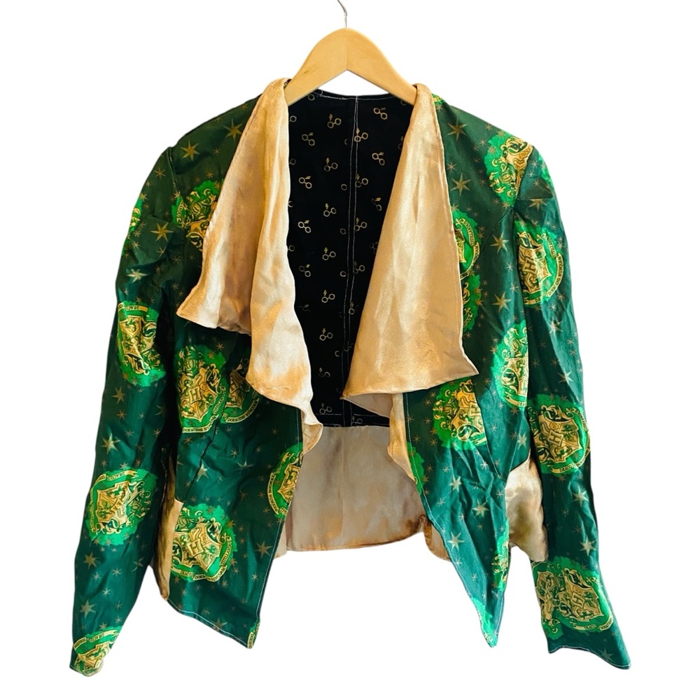 Harry Potter / Draco Malfoy Reversible Handmade One of A Kind Open Jacket - Picture 3 of 8